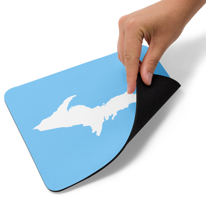 Michigan Upper Peninsula Mousepad (w/ UP Outline) | DTW Blue