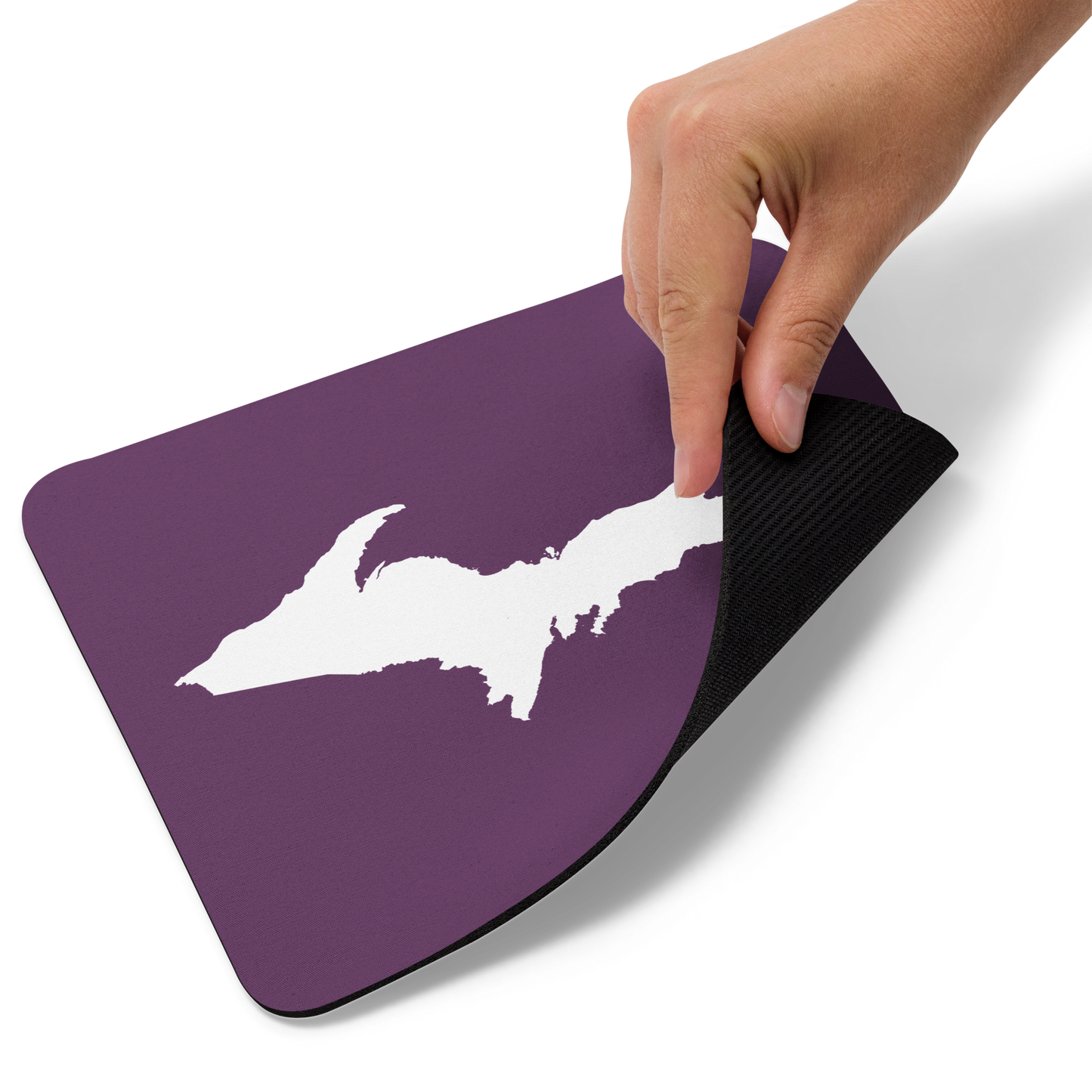 Michigan Upper Peninsula Mousepad (w/ UP Outline) | Plum