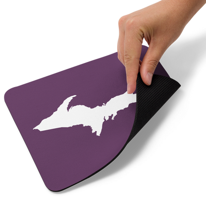 Michigan Upper Peninsula Mousepad (w/ UP Outline) | Plum