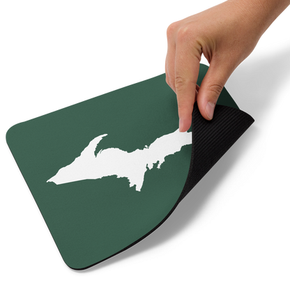 Michigan Upper Peninsula Mousepad (w/ UP Outline) | Ginger Ale Green