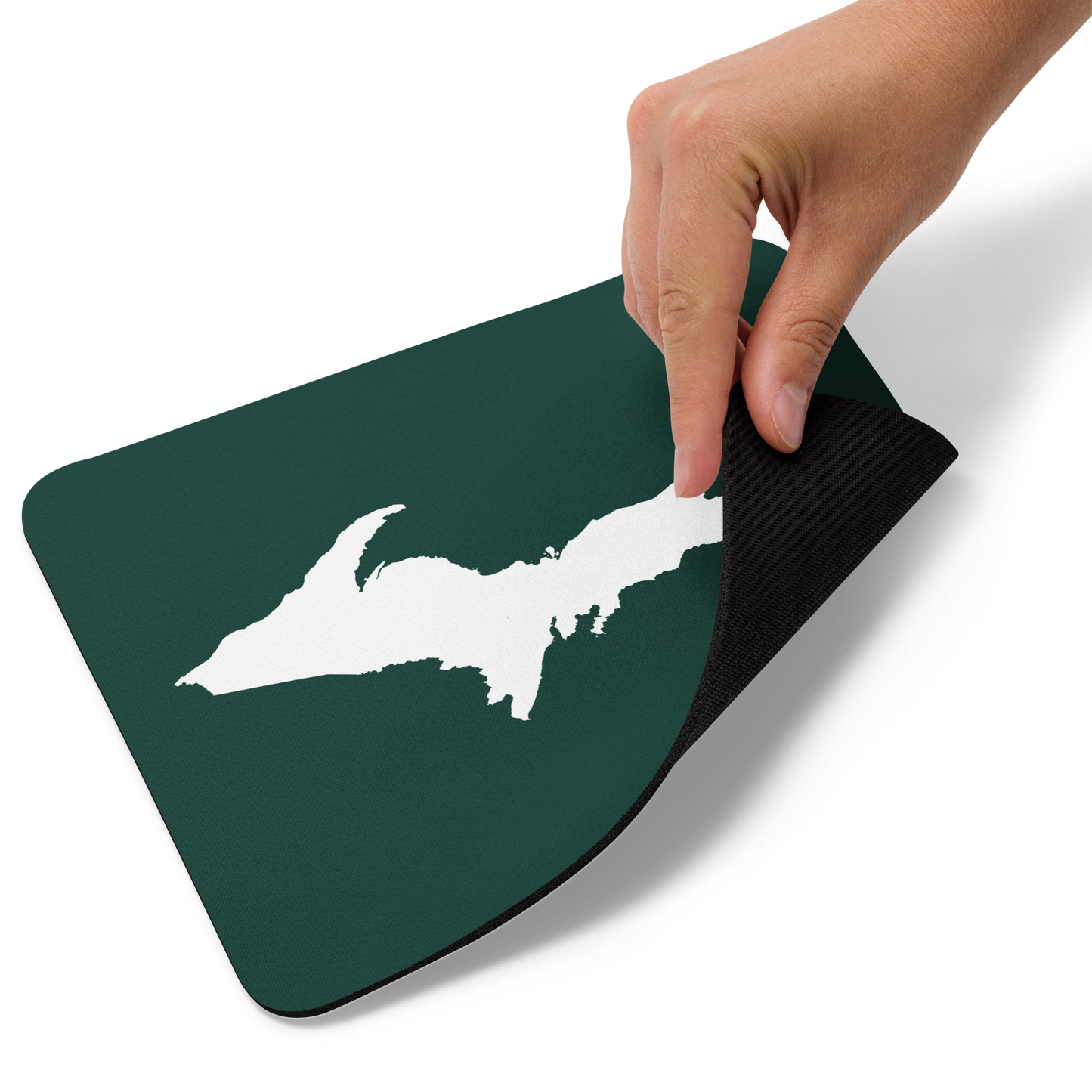 Michigan Upper Peninsula Mousepad (w/ UP Outline) | Laconic Green