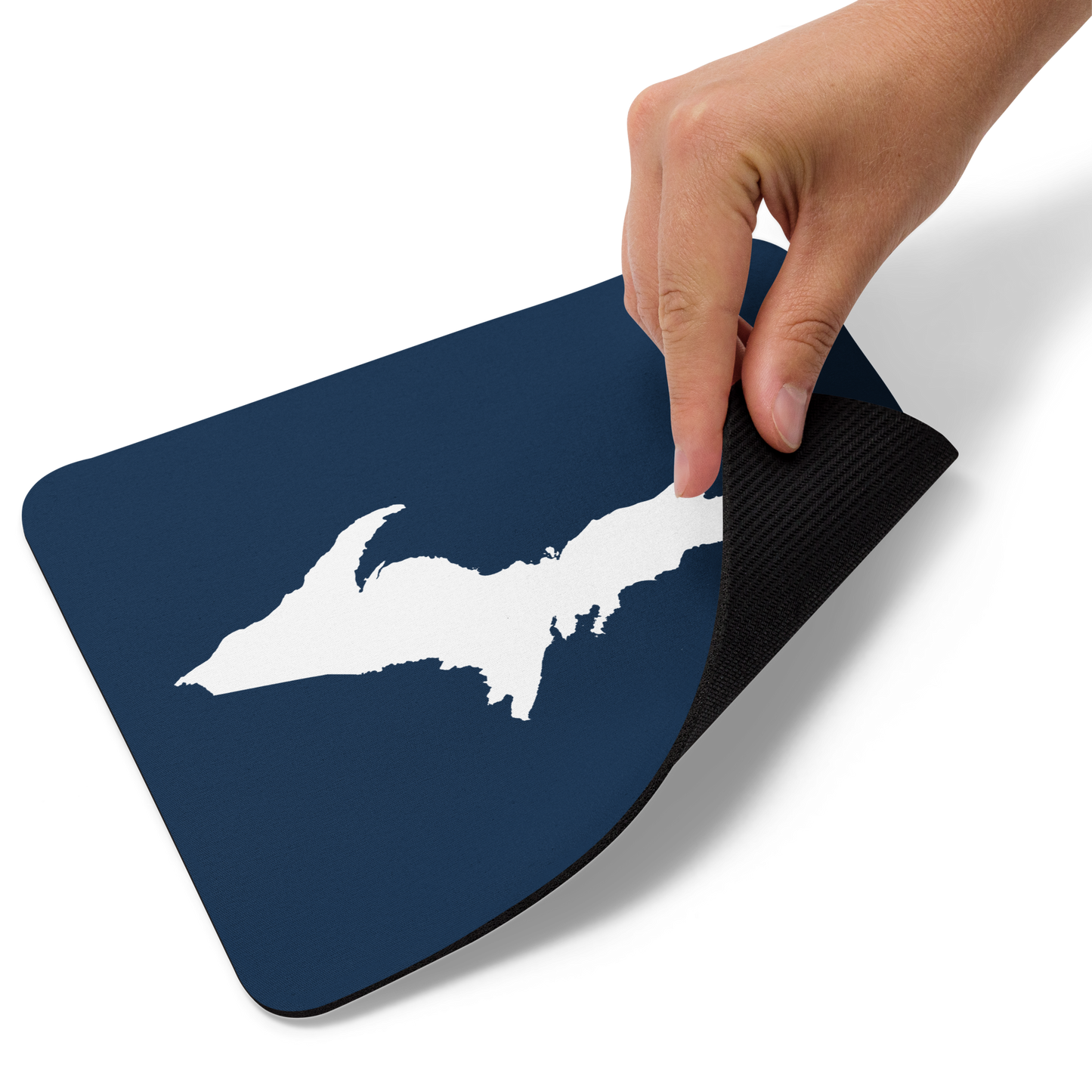 Michigan Upper Peninsula Mousepad (w/ UP Outline) | Navy