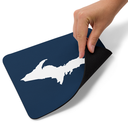 Michigan Upper Peninsula Mousepad (w/ UP Outline) | Navy