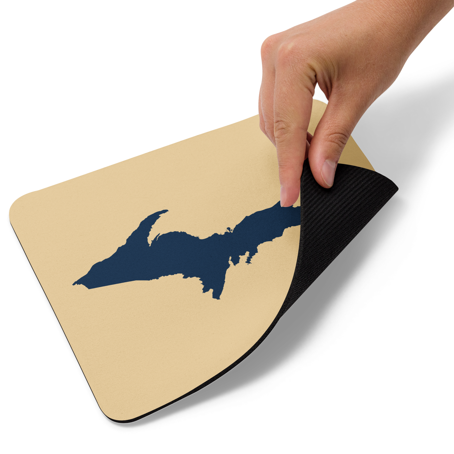 Michigan Upper Peninsula Mousepad (w/ UP Outline) | Maple Color