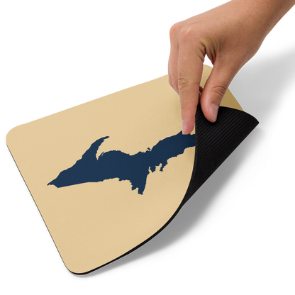 Michigan Upper Peninsula Mousepad (w/ UP Outline) | Maple Color