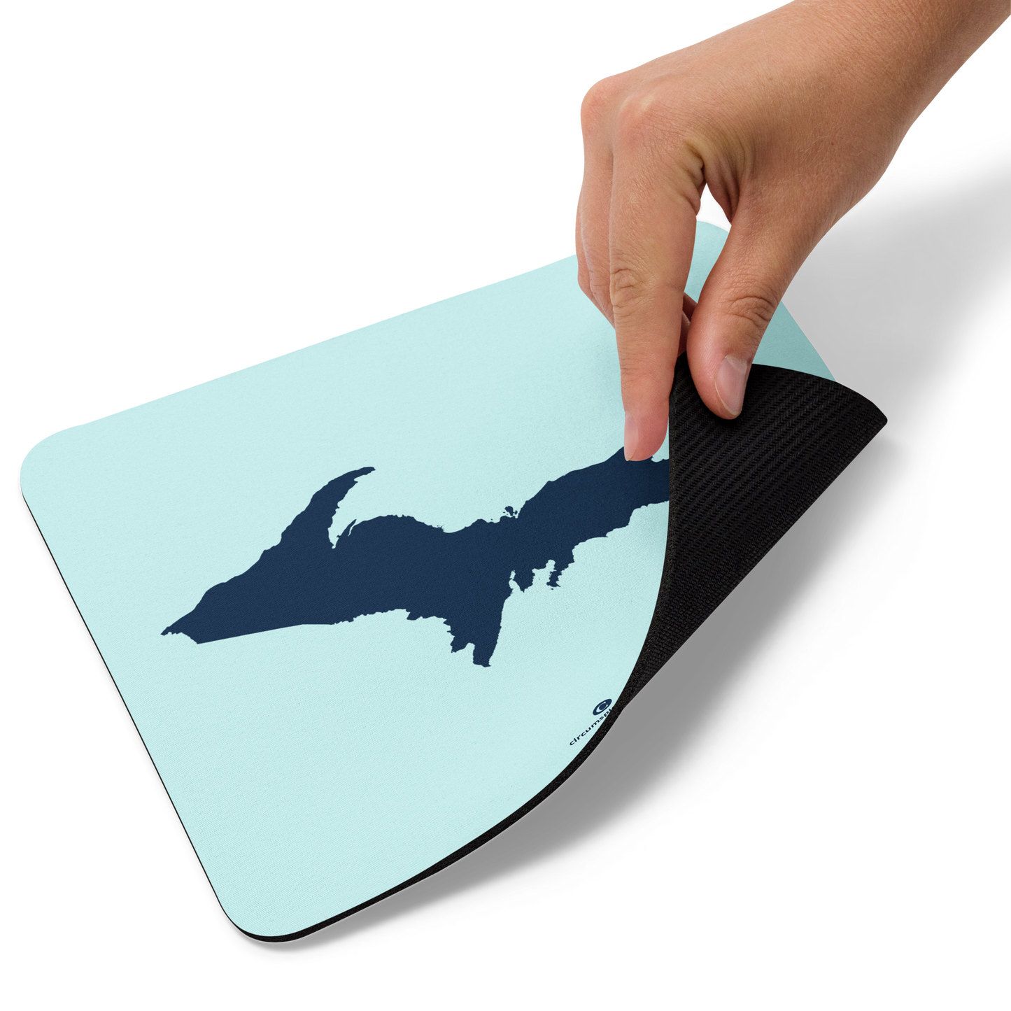 Michigan Upper Peninsula Mousepad (w/ UP Outline) | Cyan