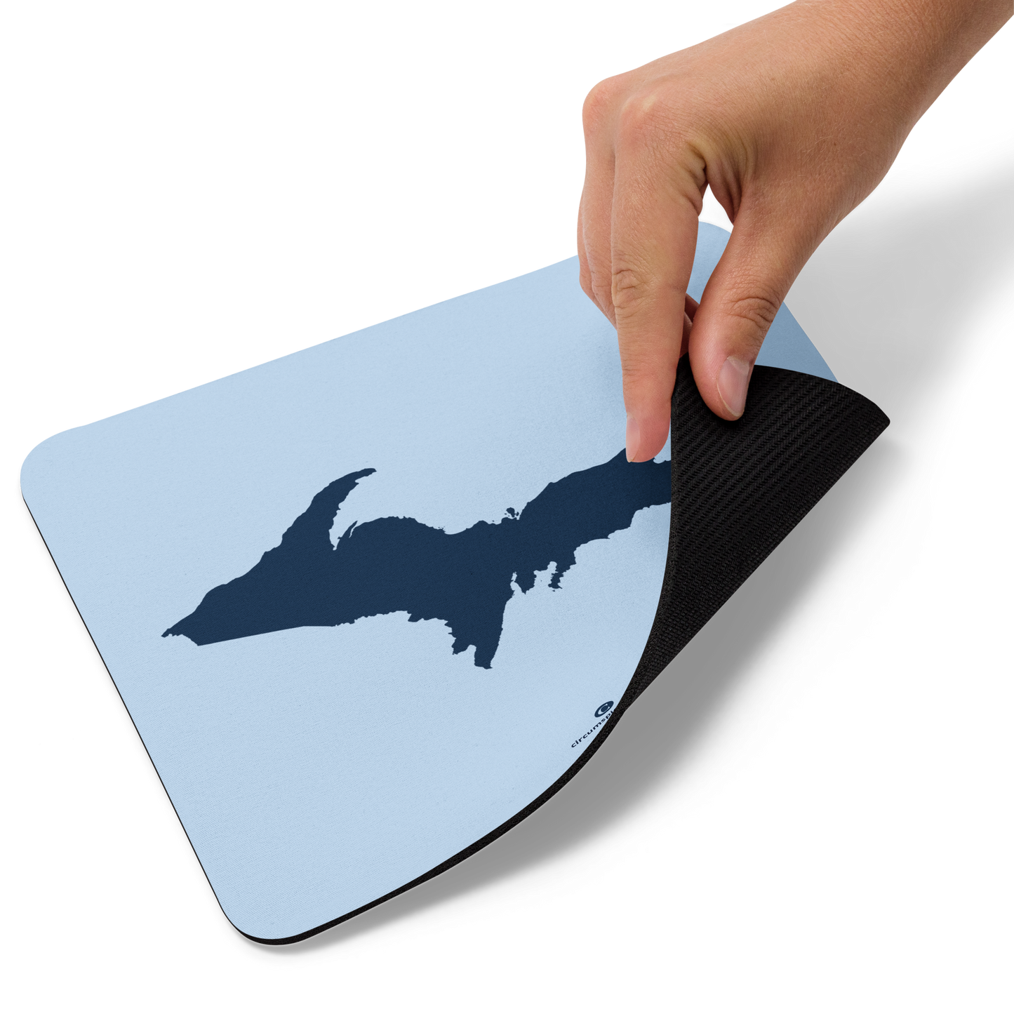 Michigan Upper Peninsula Mousepad (w/ UP Outline) | Light Blue