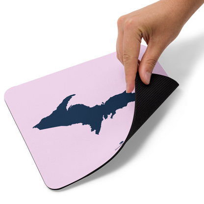 Michigan Upper Peninsula Mousepad (w/ UP Outline) | Pale Lavender