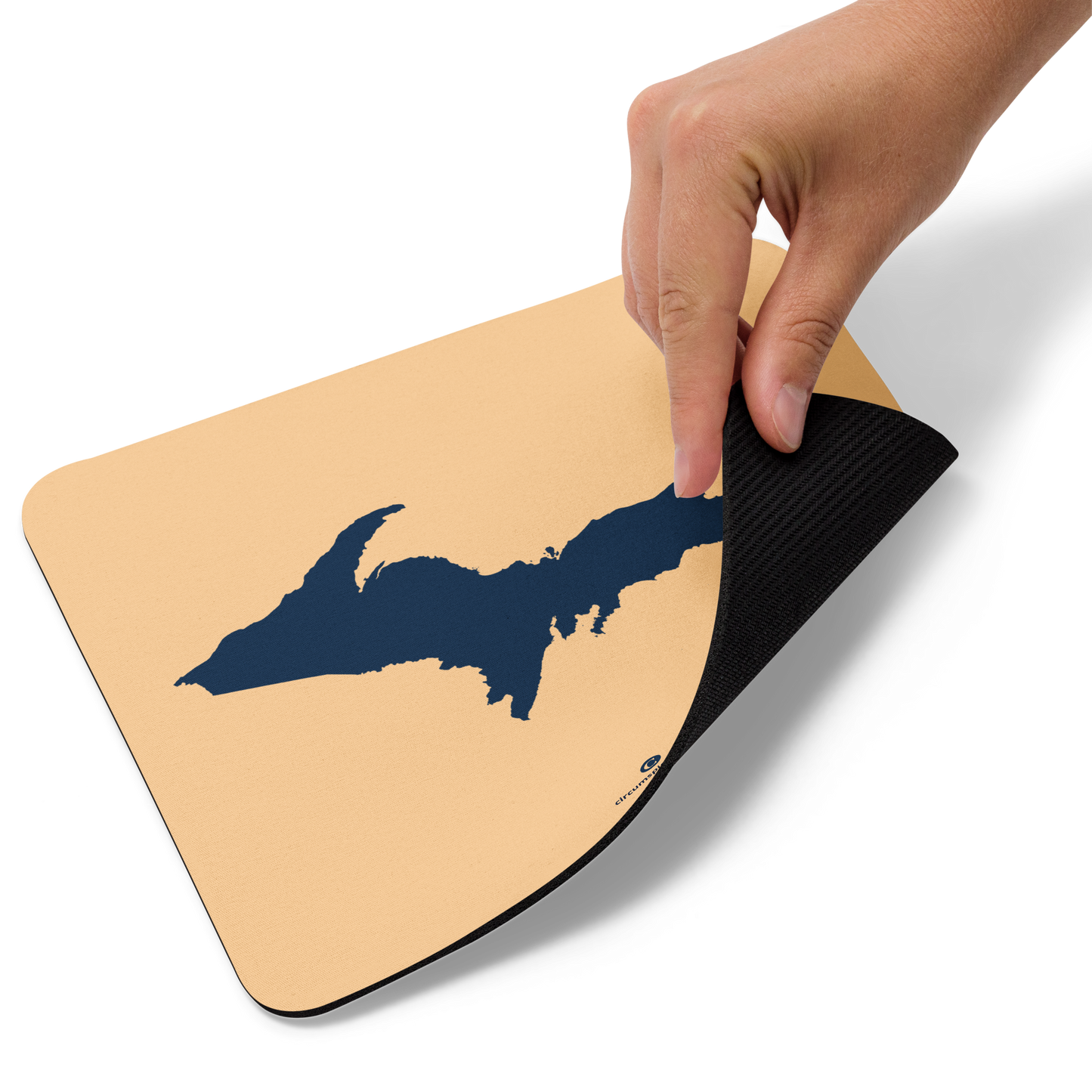 Michigan Upper Peninsula Mousepad (w/ UP Outline) | Pale Apricot