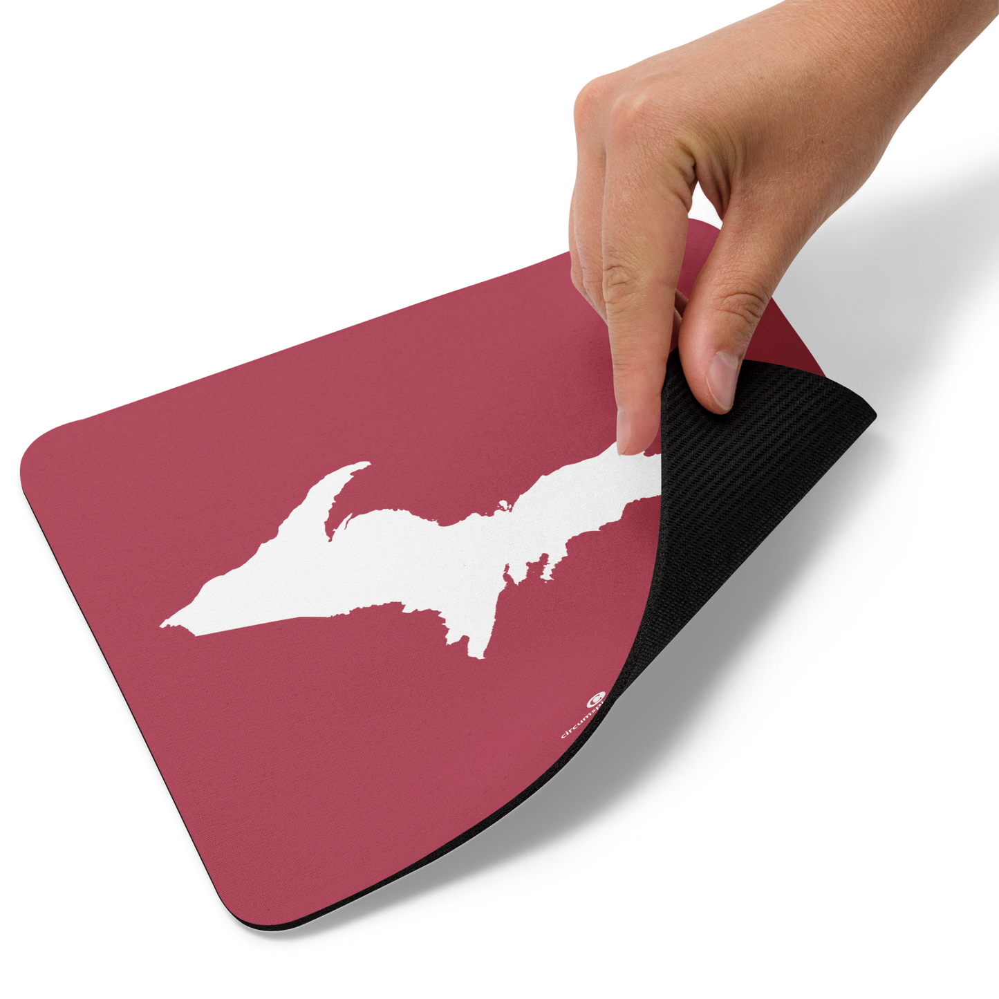 Michigan Upper Peninsula Mousepad (w/ UP Outline) | Popstar Pink