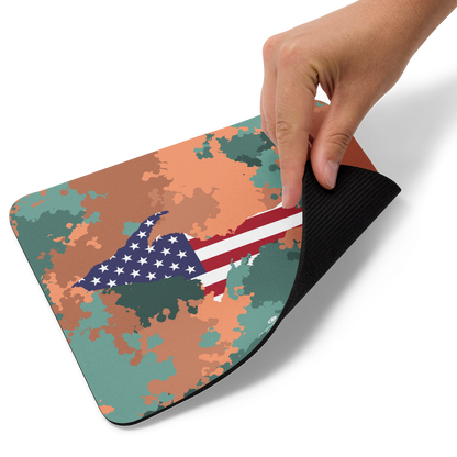 Michigan Upper Peninsula Mousepad (w/ UP Outline) | Copper Country Camo