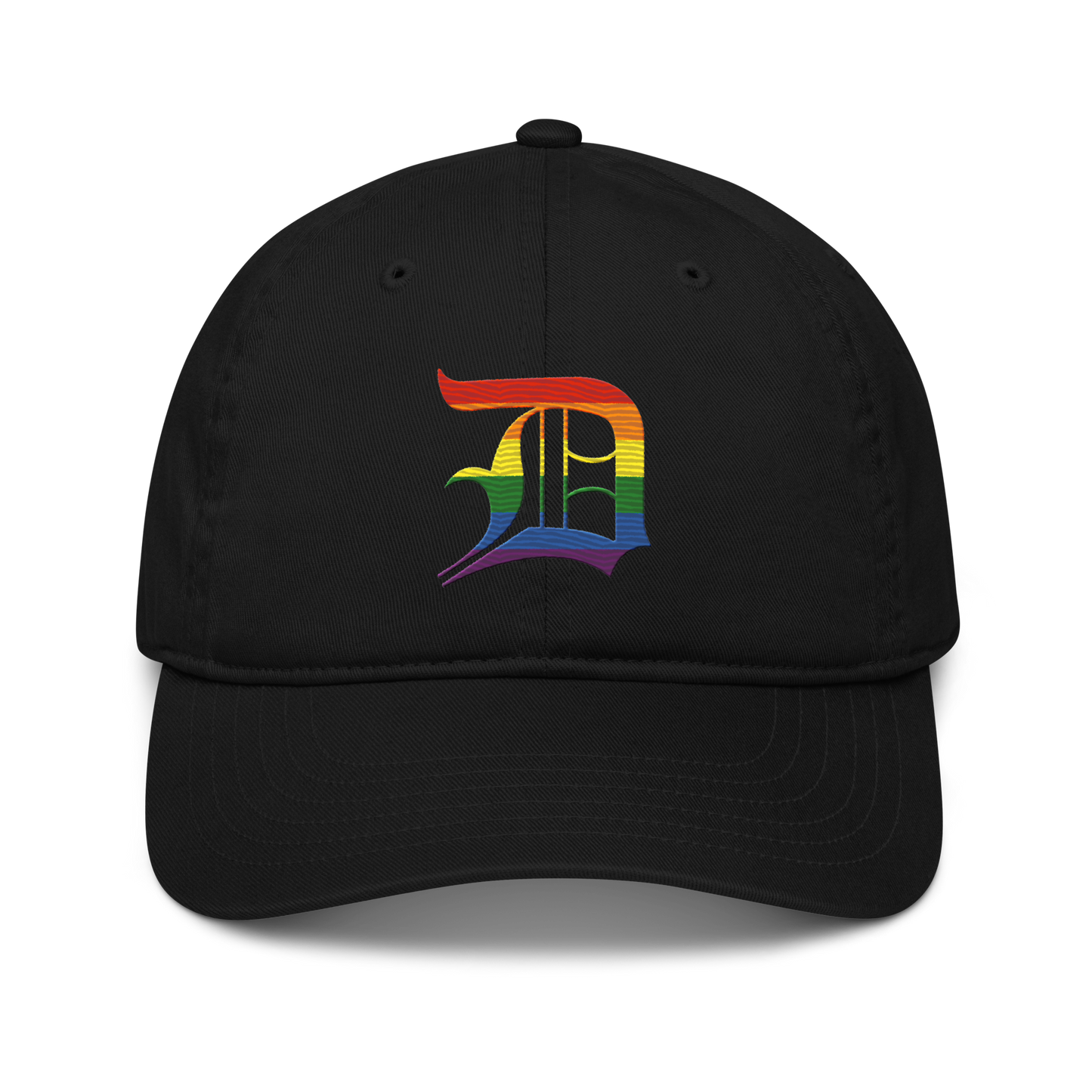 Detroit 'Old English D' Classic Baseball Cap (Rainbow Pride Edition)