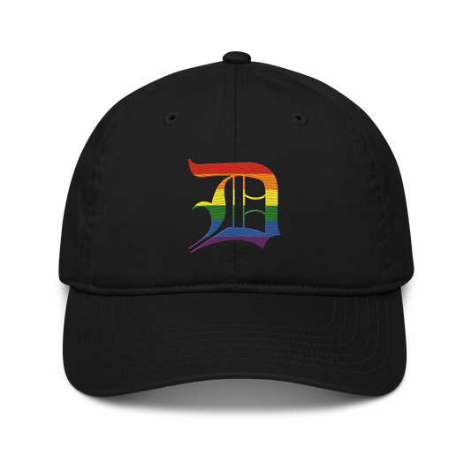 Detroit 'Old English D' Classic Baseball Cap (Rainbow Pride Edition)