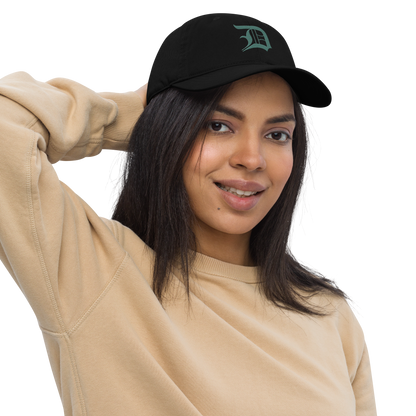 Detroit 'Old English D' Classic Baseball Cap (Copper Green)