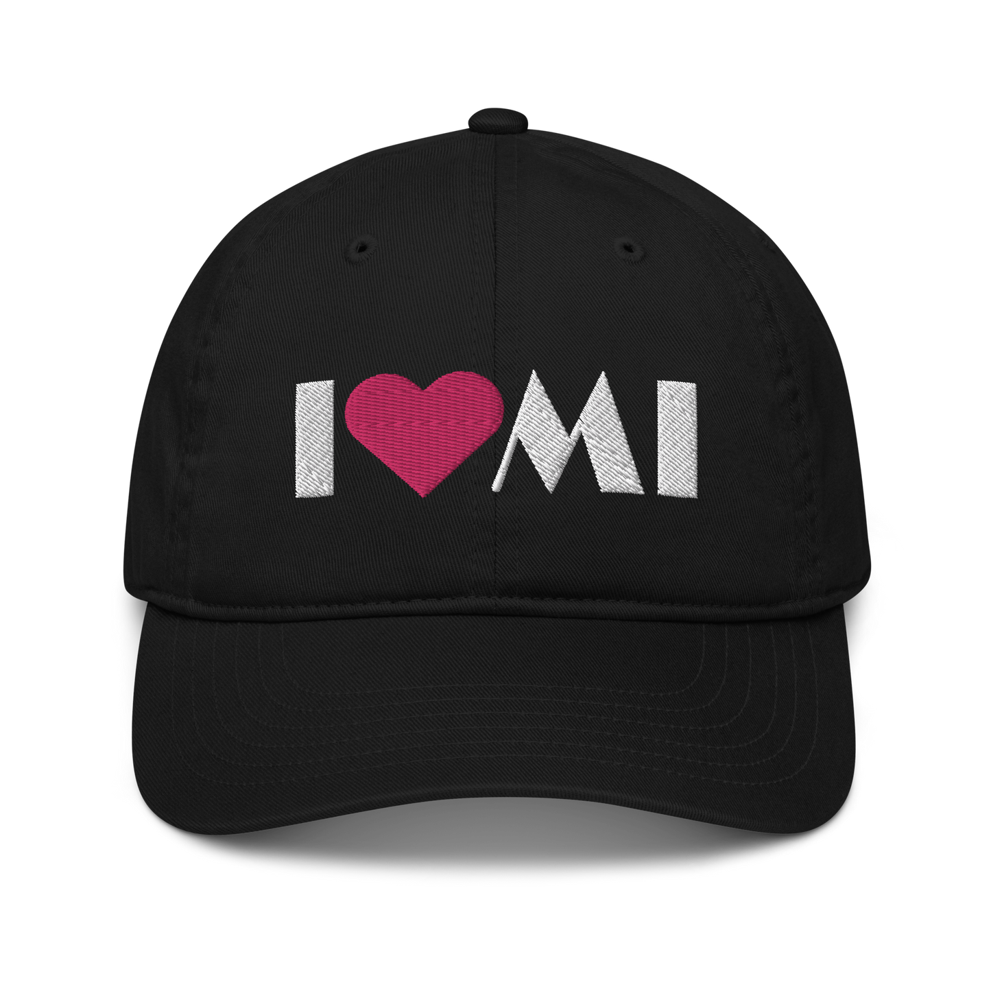 Michigan 'I ❤️ MI' Classic Baseball Cap (Art Deco Font)