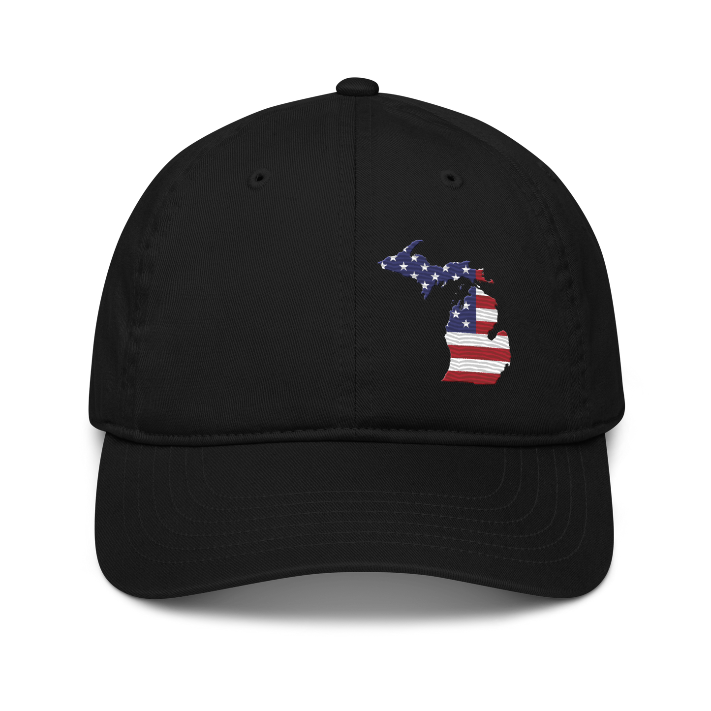 Michigan Classic Baseball Cap (USA Flag Outline)