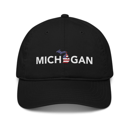 'Michigan' Classic Baseball Cap (Sans Font Patriot Edition)