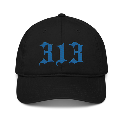 Detroit '313' Classic Baseball Cap (Old English) | Azure