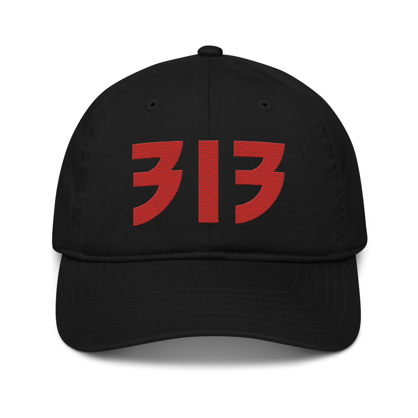 Detroit '313' Classic Baseball Cap (Glam Font) | Aliform Red