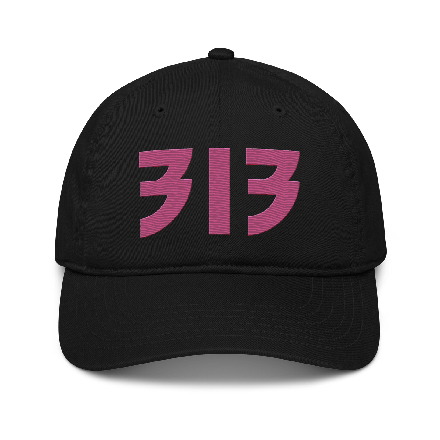 Detroit '313' Classic Baseball Cap (Glam Font) | Apple Blossom Pink