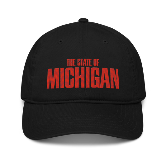 'The State of Michigan' Classic Baseball Cap | Flying Superhero Parody