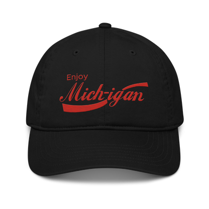 'Enjoy Michigan' Classic Baseball Cap | Sodapop Parody