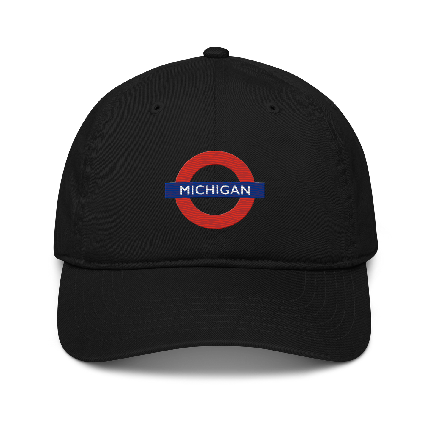 'Michigan' Classic Baseball Cap | London Tube Parody