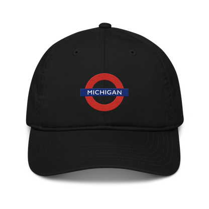 'Michigan' Classic Baseball Cap | London Tube Parody