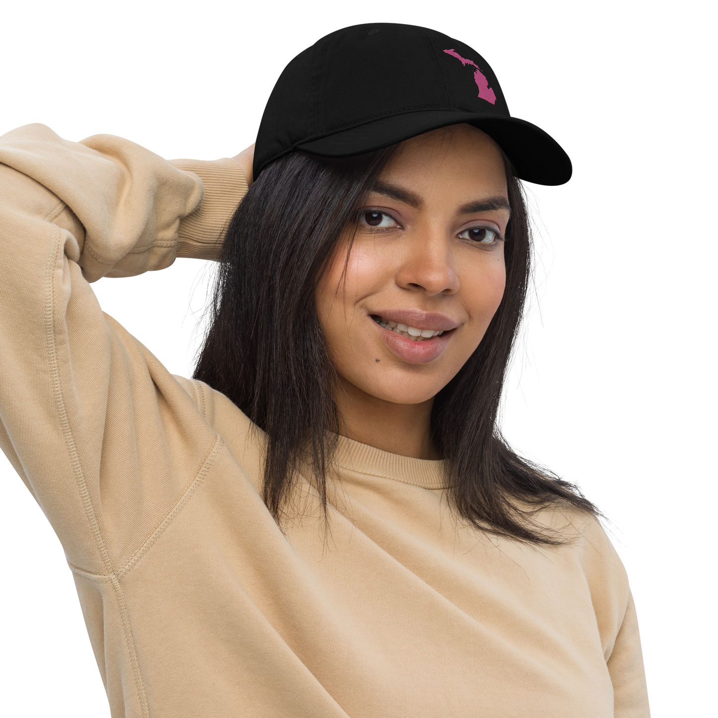 Michigan Classic Baseball Cap | Apple Blosom Pink Outline