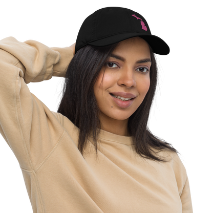 Michigan Classic Baseball Cap | Apple Blosom Pink Outline