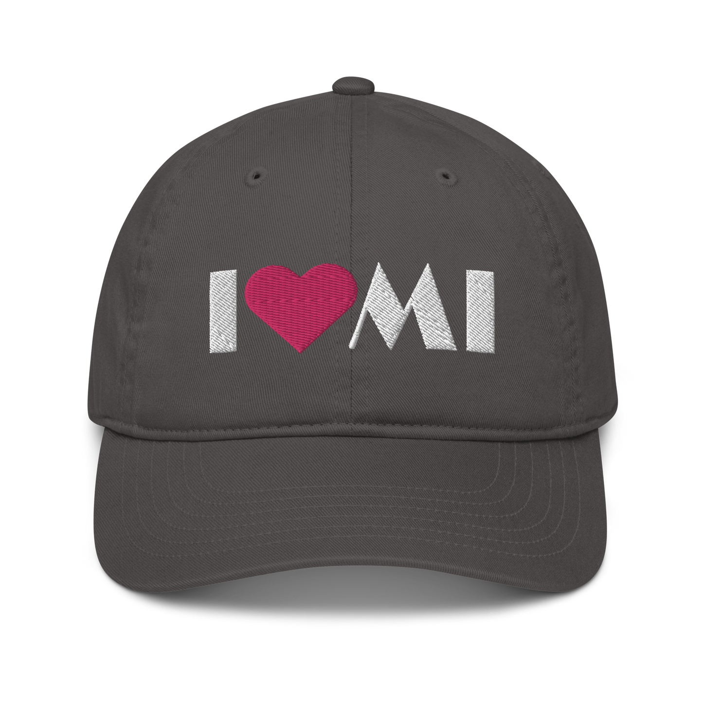 Michigan 'I ❤️ MI' Classic Baseball Cap (Art Deco Font)