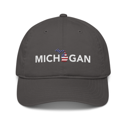 'Michigan' Classic Baseball Cap (Sans Font Patriot Edition)