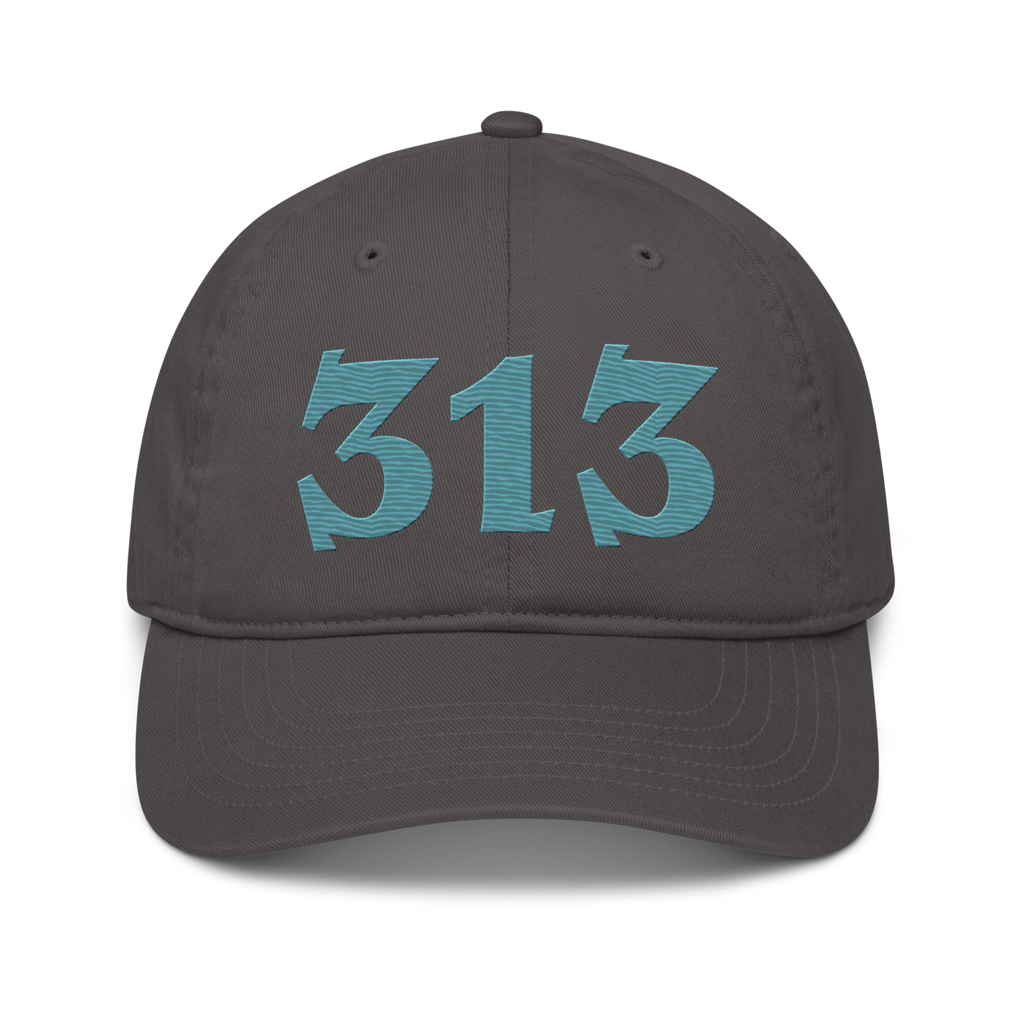 Detroit '313' Classic Baseball Cap (Angry Font) | Huron Blue