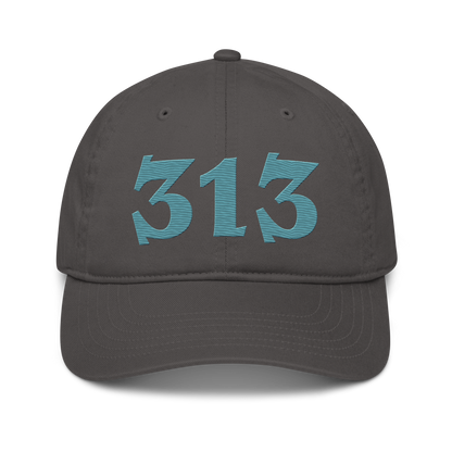 Detroit '313' Classic Baseball Cap (Angry Font) | Huron Blue