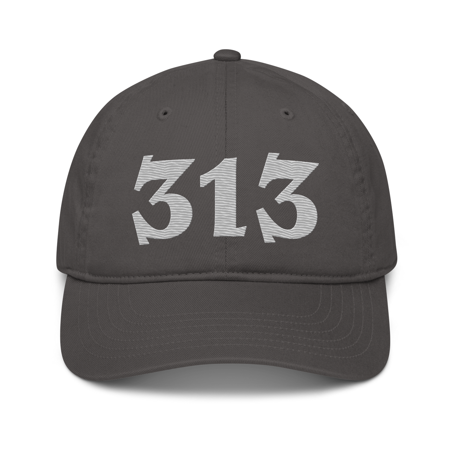 Detroit '313' Classic Baseball Cap (Angry Font) | Platinum