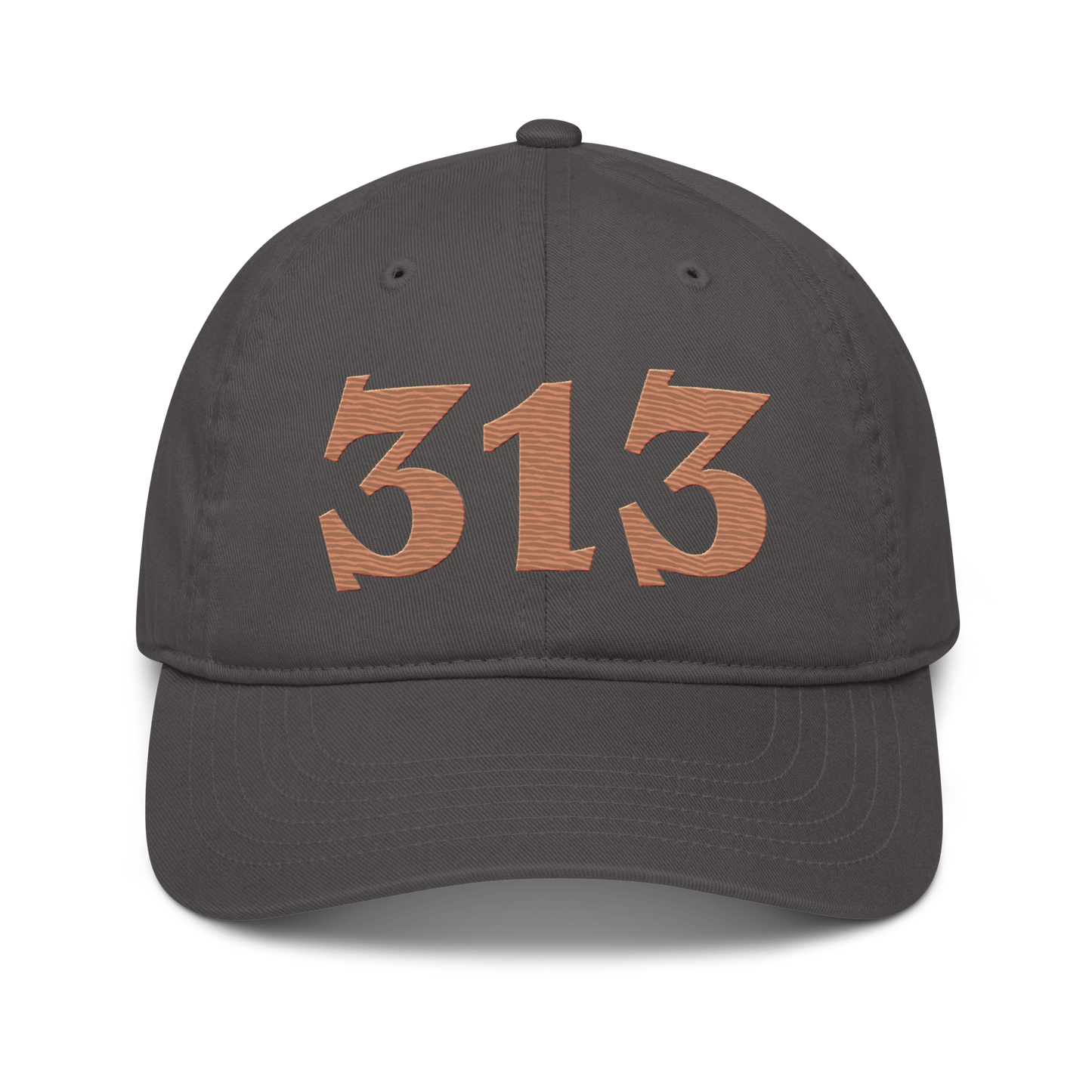 Detroit '313' Classic Baseball Cap (Angry Font) | Copper