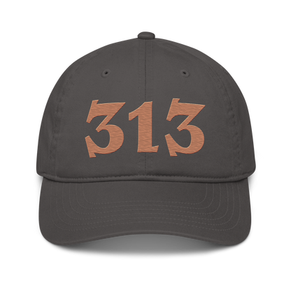 Detroit '313' Classic Baseball Cap (Angry Font) | Copper