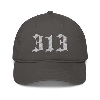 Detroit '313' Classic Baseball Cap (Old English) | Platinum