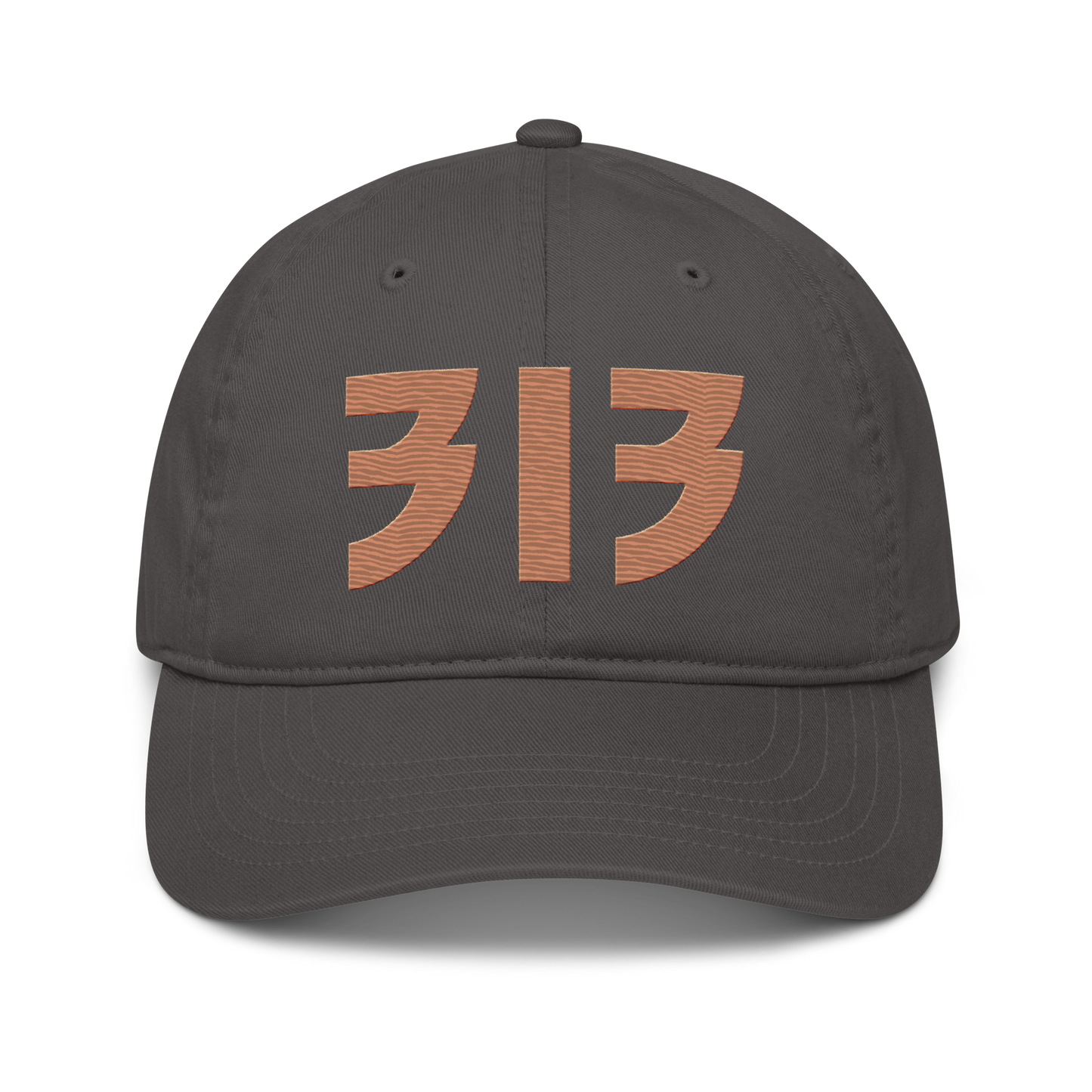 Detroit '313' Classic Baseball Cap (Glam Font) | Copper