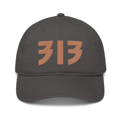 Detroit '313' Classic Baseball Cap (Glam Font) | Copper