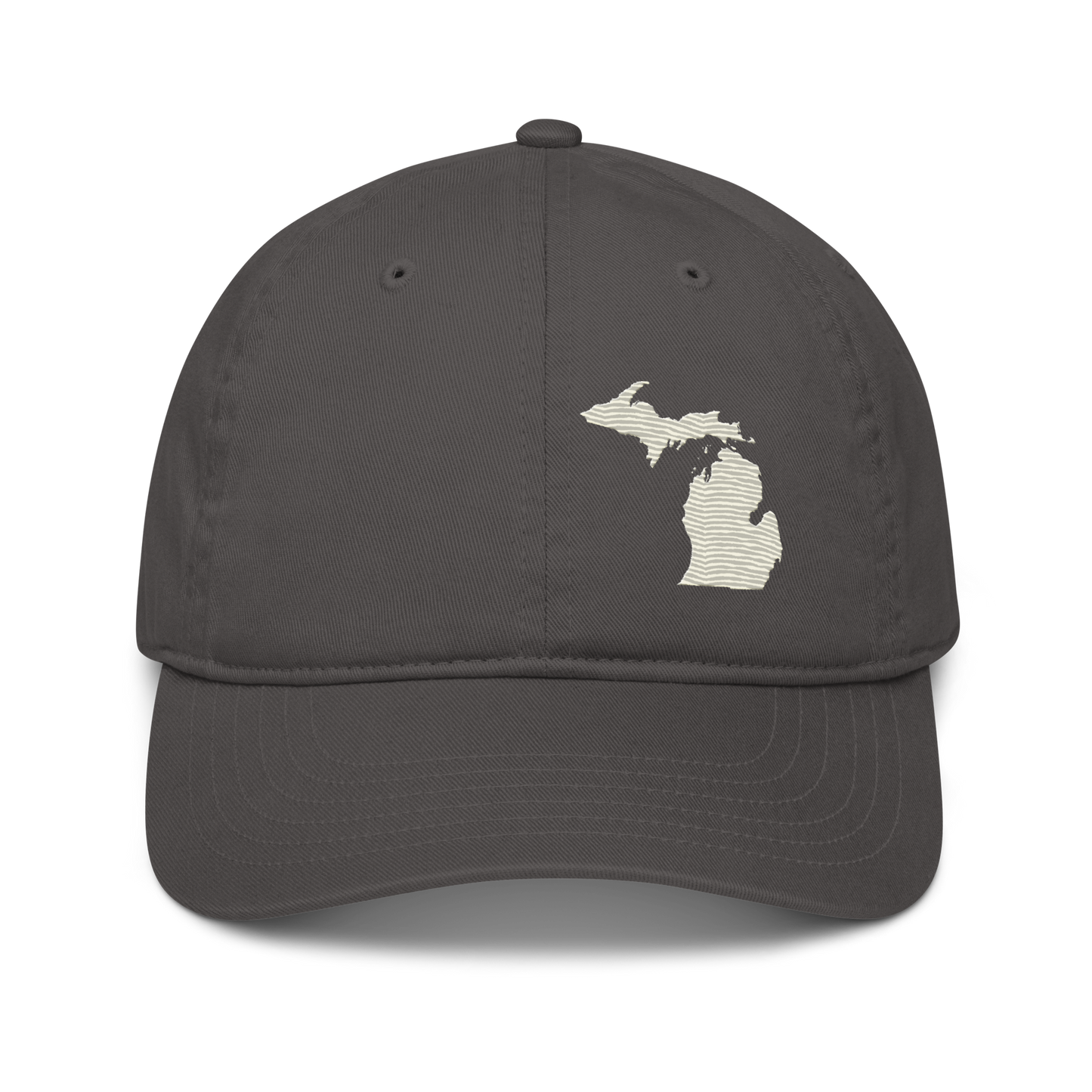 Michigan Classic Baseball Cap | Ivory White Outline