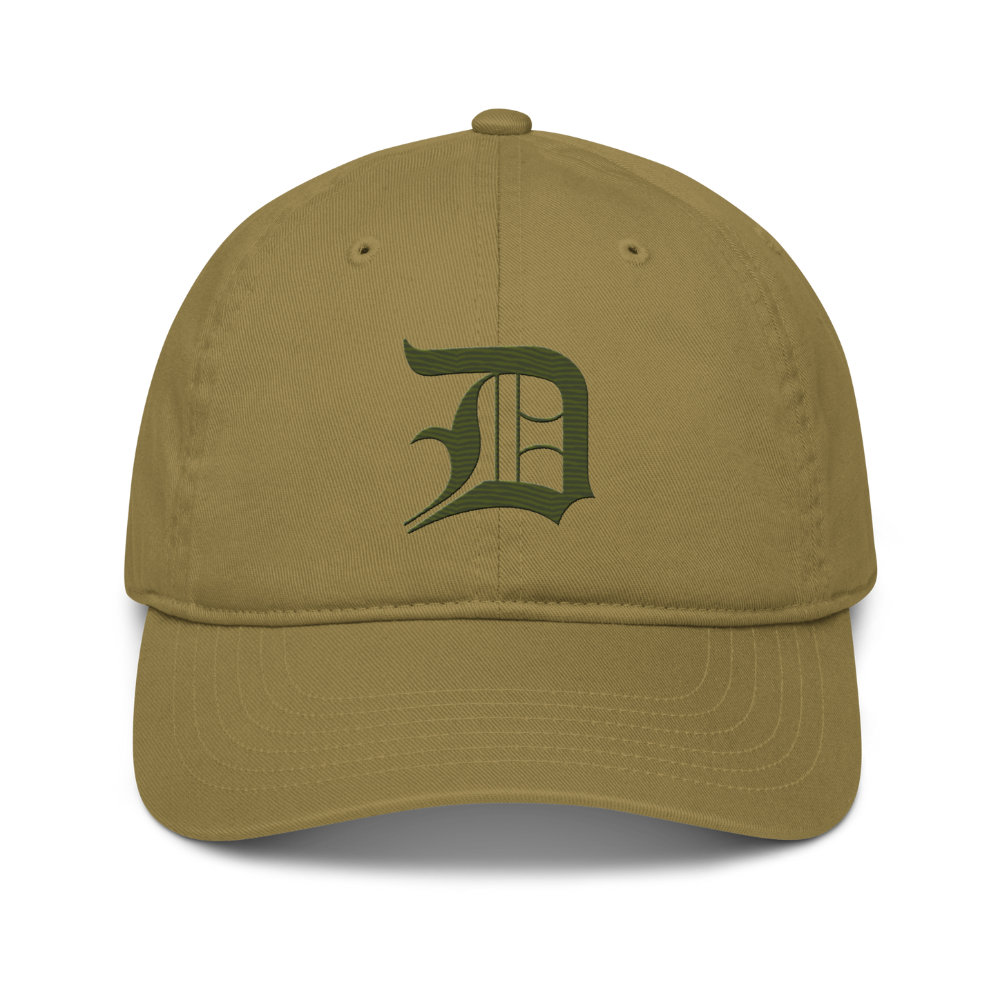 Detroit 'Old English D' Classic Baseball Cap (Army Green)