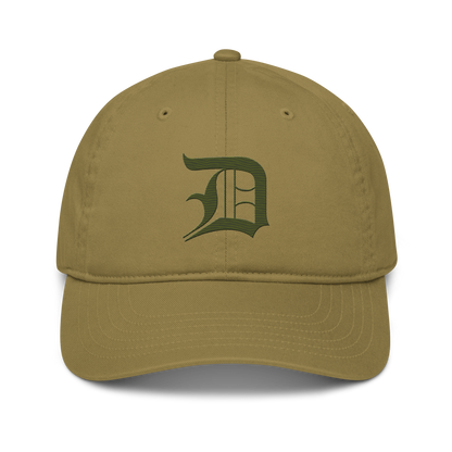 Detroit 'Old English D' Classic Baseball Cap (Army Green)