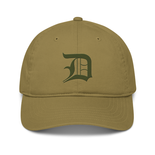 Detroit 'Old English D' Classic Baseball Cap (Army Green)