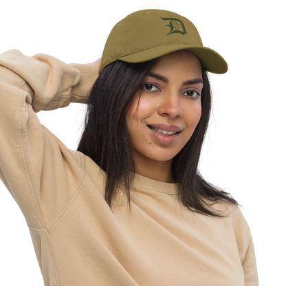 Detroit 'Old English D' Classic Baseball Cap (Army Green)