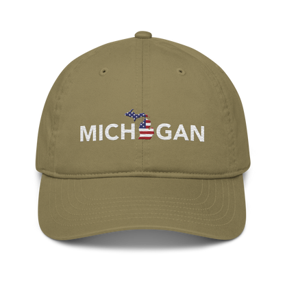 'Michigan' Classic Baseball Cap (Sans Font Patriot Edition)