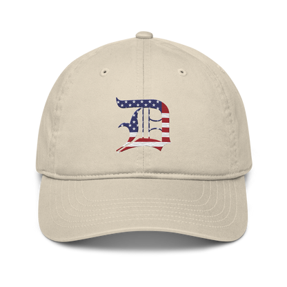 Detroit 'Old English D' Classic Baseball Cap (Patriotic Edition)