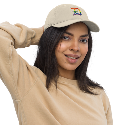 Detroit 'Old English D' Classic Baseball Cap (Rainbow Pride Edition)