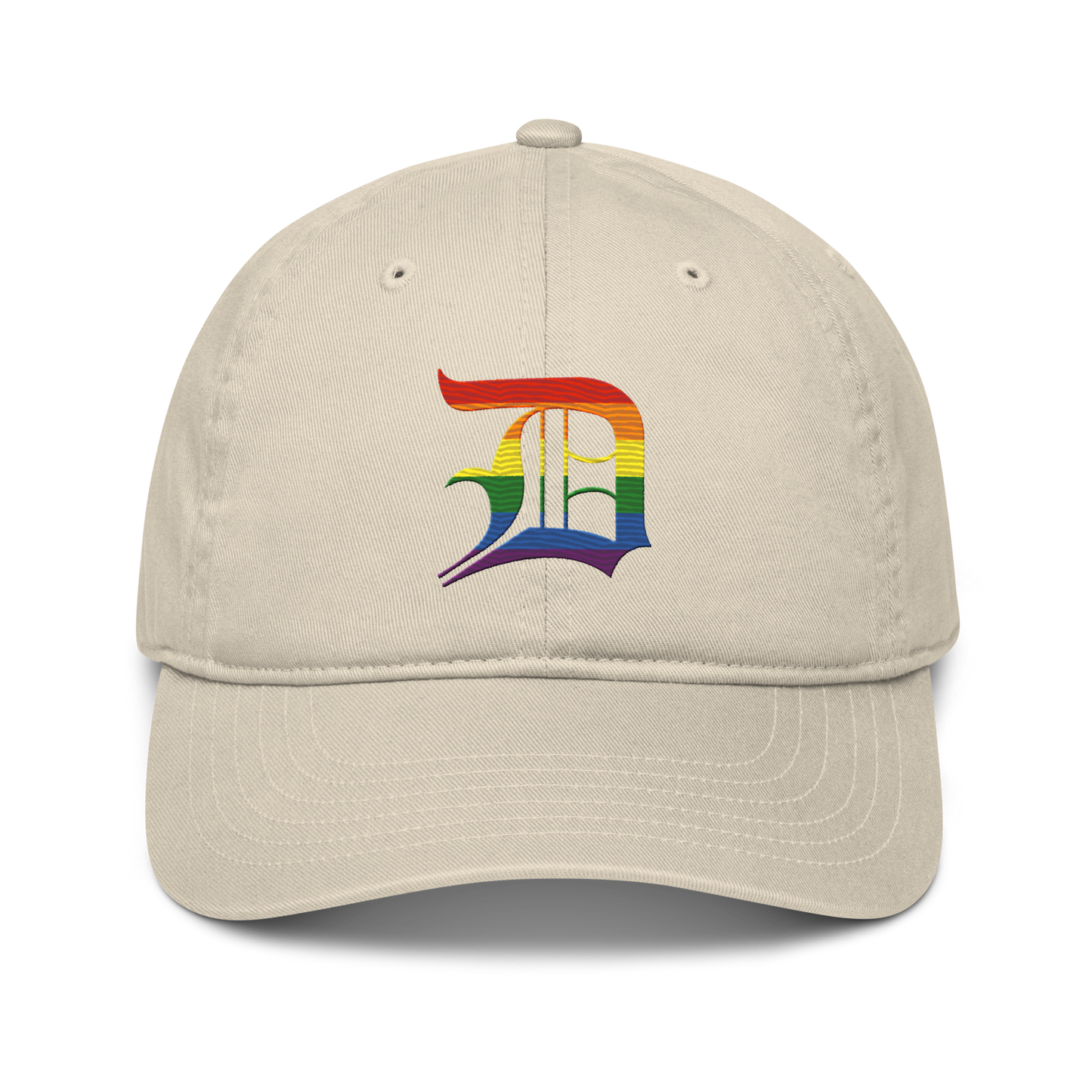 Detroit 'Old English D' Classic Baseball Cap (Rainbow Pride Edition)