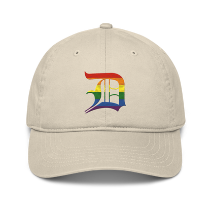 Detroit 'Old English D' Classic Baseball Cap (Rainbow Pride Edition)